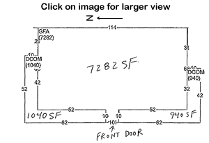 Building Dimensions Per Grady County Assessor