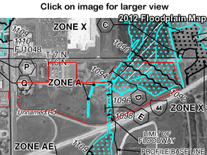 4th. Grand East Flood Map